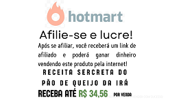 Torne-se afiliado do Curso Online Receita Secreta do Pão de Queijo da Irá
